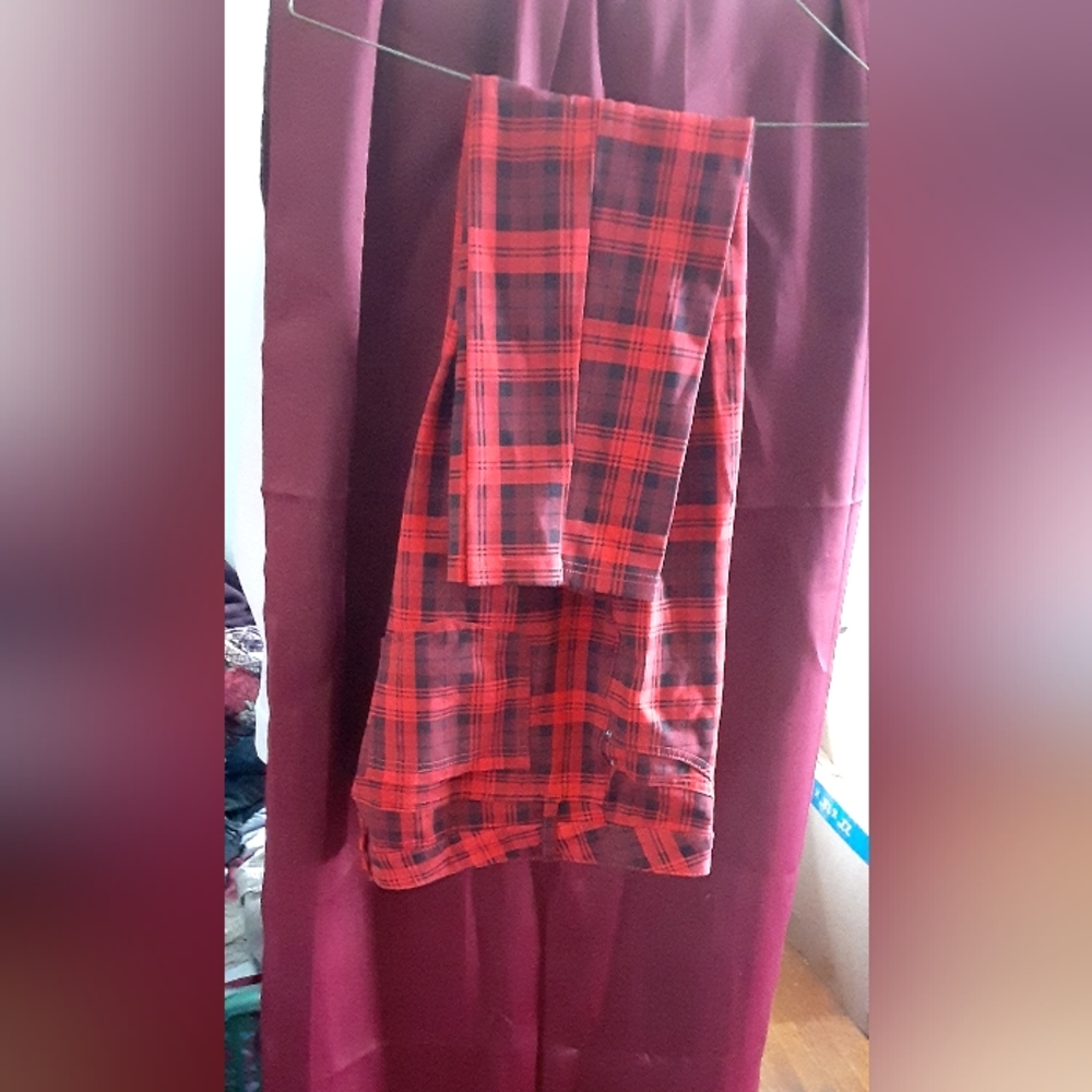 Plaid jeans